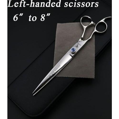 Left Hand 6''/7''/8'' Japan 440C Professional Hair Scissors Hairdressing Scissors Cutting Pet Shears
