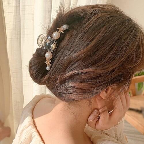 Hair clip, headdress, big hair clip, female net red hair, top clip, ball head, bath, hairpin, clip, bangs