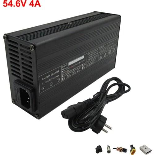 240W 48V 4A Output 54.6V 4A charger Used for 48V 13S electric bike E-scooter battery 48V 20AH 30AH 40AH Lithium battery Charger