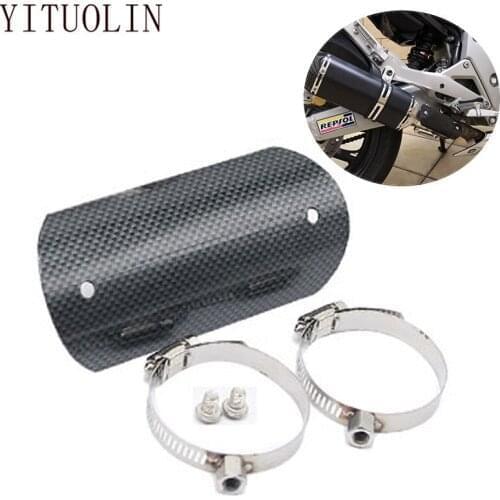 Motorcycle Exhaust Protector Motocross Muffler Accessories For Yamaha Mt 03 Yamaha Virago 250 Bajaj Dominar 400 Bmw C600 Sport