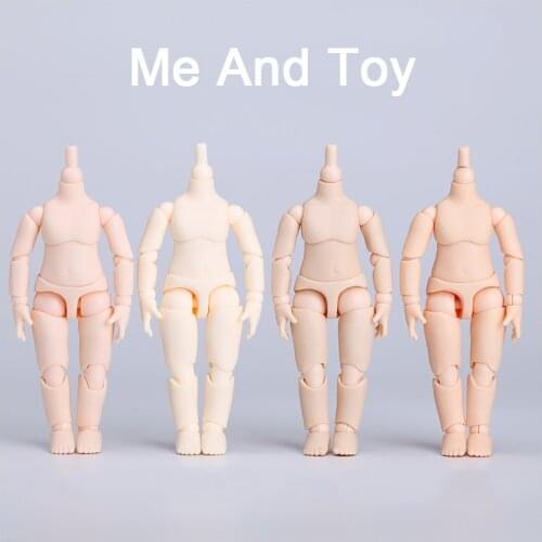11cm obitsu11 1/12bjd Nude Baby Dolls Moveable Jointed 19 Joints ob11 BJD Doll YMY,GSC White Skin Body Fashion Dolls With Hand