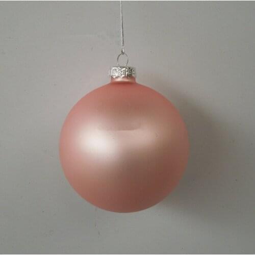 12pcs/pack Diameter=8cm Pink Series Transparent Glass Ball School Window Wedding Decoration Christmas Day Tree Hanging Globe