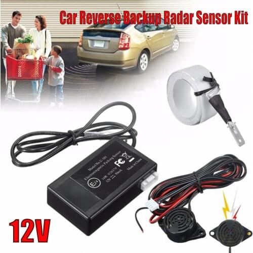12V Sensors Buzzer Truck Car Electromagnetic Parking Sensor Kit Inside Bumper Reverse Backup Radar Sound Alert Indicator System