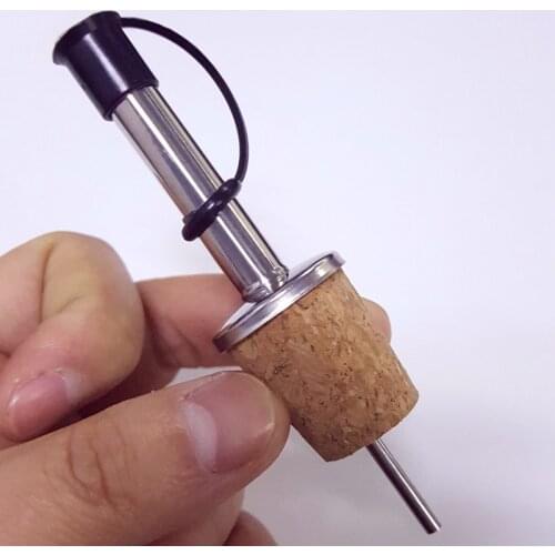 2pcs Wooden Cork Red Wine Pourer Oil Champagne Beer Bottle Stopper Plug Wine-tasting Tools Pourers Birthday Party Supplies