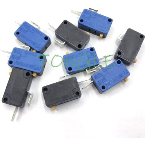 20 pcs microswitch for buttons/2 terminals blue micro switch for push button/Arcade Game Machine Parts/cabinet accessories
