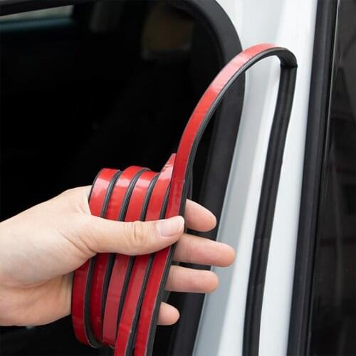 4m DIY Rubber B Type Car Door Sealing Strips Noise Insulation Windproof For Opel Seat Honda BMW Audi Toyota Lada Kia Mazda etc