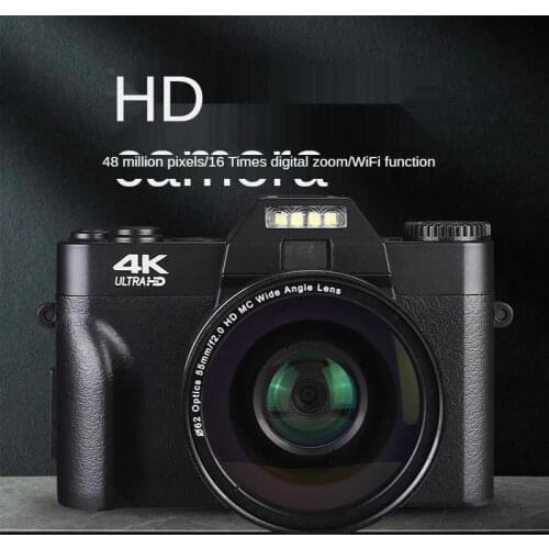 4K HD Digital Camera Micro Single Retro With WiFi Professional Digital Camera Vlog External Lens
