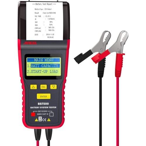 KONNWEI KW208 OBD2 Car Battery Tester Charger Analyzer 12 V Cranking Test 100-2000CCA Charging Test Multi-Language Load Tools