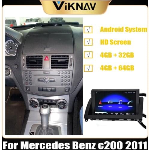 Car radio GPS navigation multimedia player for Mecerdes Benz C200 2011 car autoradio GPS head unit stereo DVD player