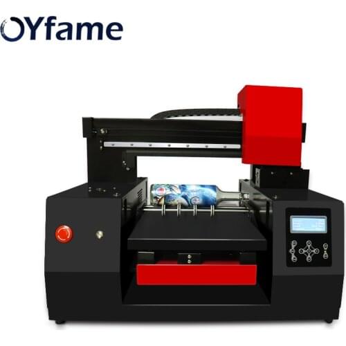 OYfame Automatic 3060 A3 UV Flatbed Printer Varnish UV Printer For Phone case Acrylic Leather Wood Bottle UV Printing Machine A3