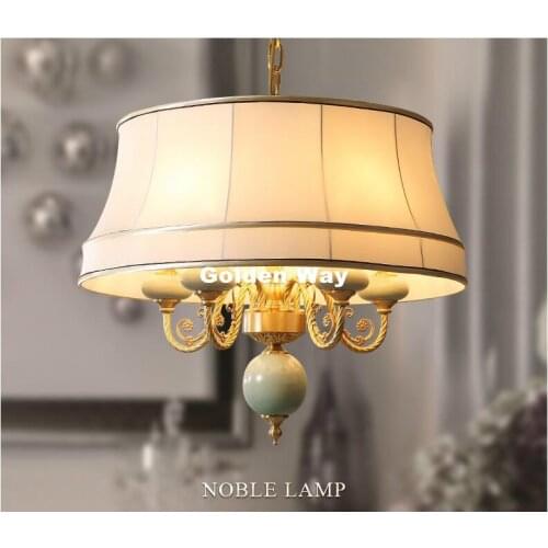Free Shipping Modern Nordic Pendant Lamp Bronze Creative Brief Restaurant Lights Ceramic Personalized Decorative Pendant Lamp