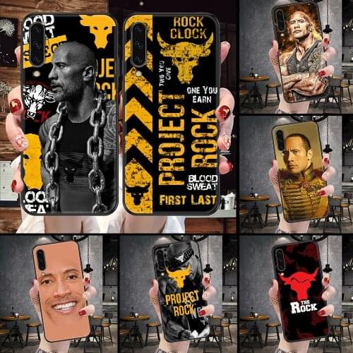 The Rock Dwayne Johnson Phone Case For Samsung Galaxy A 10 12 20E 21S 30 32 40 50 51 52 70 71 72 5 6 7 2016 2018 black art
