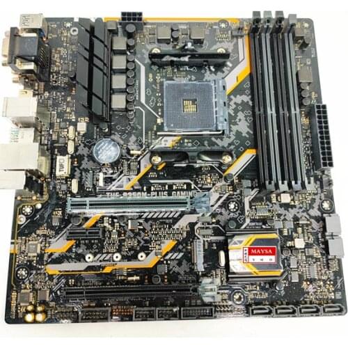 For ASUS TUF B350M-PLUS GAMING Motherboard Socket AM4 DDR4 For AMD B350M B350 Original Desktop Mainboard Used Mainboard