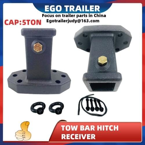EgoTrailer 2'' 50X50 TOW BAR HITCH receiver tube hitch adapter hitch receiver bolt on Prado special purpose trailer