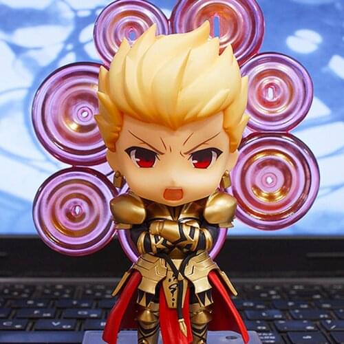 10CM Anime Fate Zero Saber Gilgamesh Figure PVC Action Figure Replaceable Accessorie Model Toy Birthday Gift Movie Collection