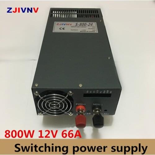 Switching Power Supply 800w 12v 66a,Single Output ac-dc 12 v power supply housing SMPS For CNC Machine DIY LED Lamp CCTV