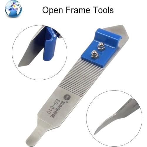 Sunshine SS-010 Dual Ends Stainless Steel Disassemble Open Frame Tools For iPhone iPad Samsung Anti-slip Design Repair Tool
