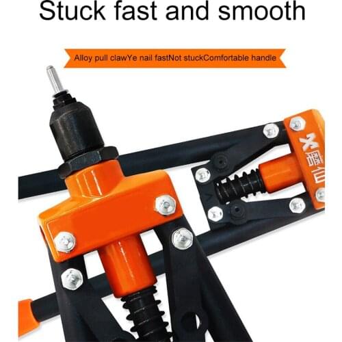 M3.2 M4 M5 Riveter Gun Hand Riveting Kit Nuts Nail Gun Household Repair Tools Power Tools For Woodworking Drill Adaptor