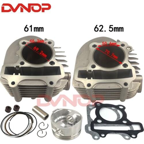 Motorcycle cylinder kit piston and ring gasket for ATV175 200 WY200 61mm 62.5mm