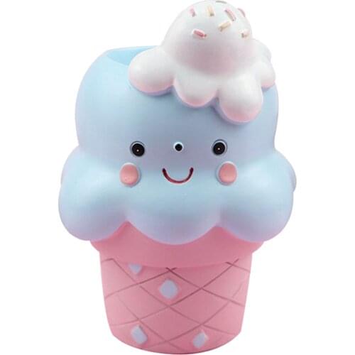 Creative Ice Cream Pencil Holder Resin Office Pencil Organizer Kid Bedroom Decor