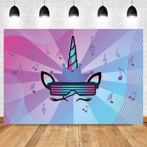 Musical Symbol Tone Background Beating Audio Frequency Birthday Party Photography Backdrop Photo Booth Studio Banner