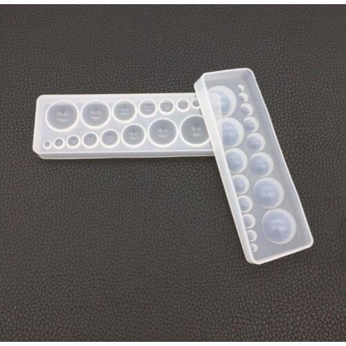 New Silicone Mold DIY Crystal Epoxy Resin Molds Time Stone Jewelry Making Crafts Round Handmade Cake Fondant Chocolate Tools