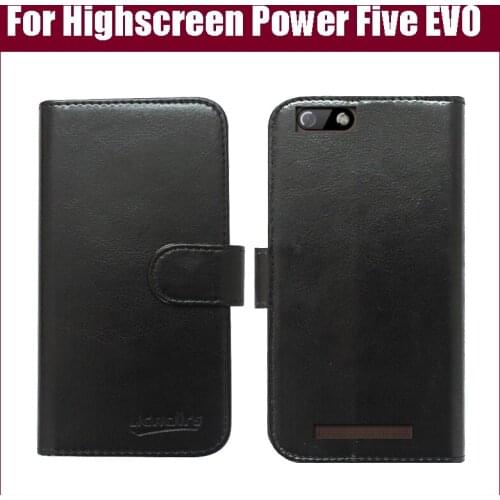 New Arrival 6 Colors High Quality Flip Leather Exclusive Protective Cover Case For Highscreen Power Five EVO Case