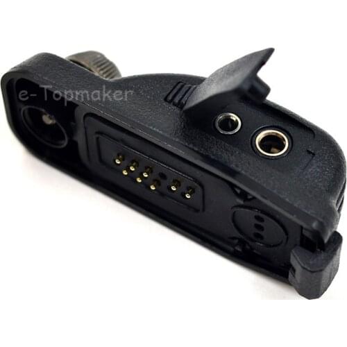 Audio Adapter Connector Converter for Motorola Portable Radio Walkie Talkie APX2000 APX6000 APX7000 DGP6150 to 2Pin for Motorola