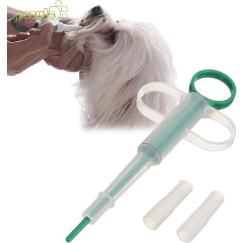 Pet Dog Cat Pill Gun Piller Shoot Pusher Dispenser Feeding Medication Syringe