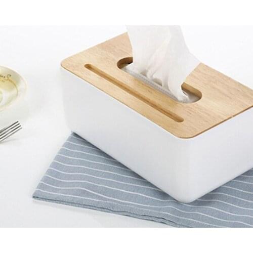 Plastic Tissue Box Box Environmental Protection Home Tissue Container Towel Napkin Tissue Holder Case for Office Home Decoration