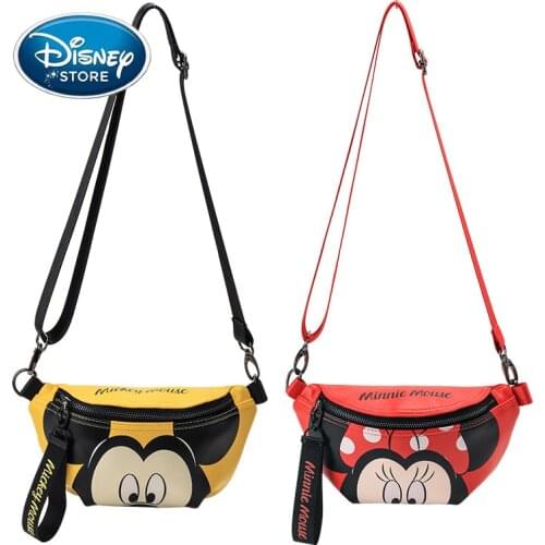 Disney Mickey Mouse Waist Bags For Women Backpack Cartoon Minnie Daisy Shoulder Bag Small Handbag Girl Messenger Phone Bag
