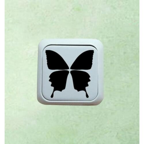 Animal Butterfly Fashion Switch Sticker Vinyl Black Wall Decal Decor Art 3SS0140