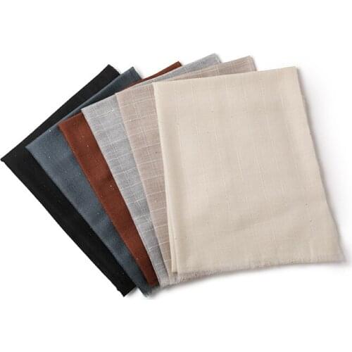 100%goat cashmere dark plaid grains bright beads scarfs shawl pashmina solid color 90x210cm wholesale retail