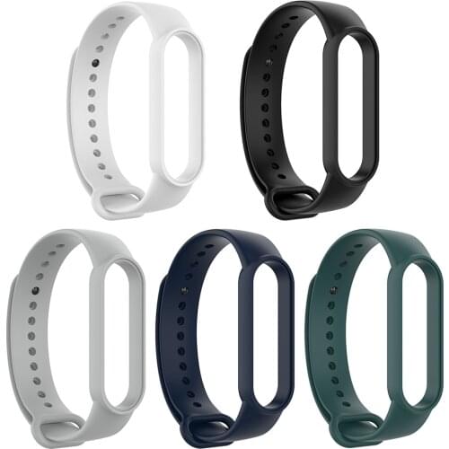 Silicone Strap for Xiaomi Mi Band 5/NFC Comfortable Soft Smart Band Replacement Bracelet Wristband Belt Sport Waterproof Band