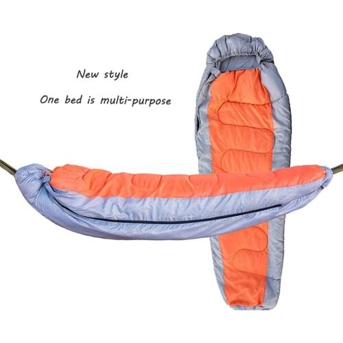 Camping Sleeping Bag Lightweight 4 Season Warm & Cold Multi-function removable waterproof hooded air hammock Outdoor Traveling