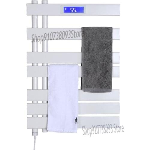 Bathroom Intelligent Electric Towel Rack Temperature Control Heating Bathroom Wall Hanging Towel Drying Sterilization Shelf Hous
