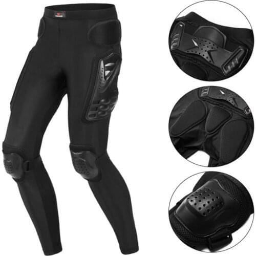 Cycling Motorcycle Armor Pants Anti-Collision Pad Design Protective Shell Elastic Waist Riding Hip Pants Cycling