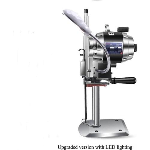 10 inch vertical straight knife electric cloth Fabric cutting machine Cutting thickness 1-21cm,Carpet floor mat leather cutting