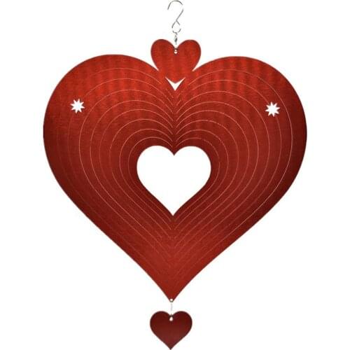 Wind Spinner Yard Art Garden Decor 3D Stainless Steel Metal Sculptures Hanging Whirligigs Decorations Windmill Wind Spinner