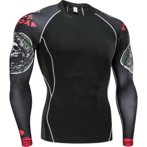 High Quality Sport T Shirts Men Rashgard Running Shirt Men Gym Training Tops Sportswear Tshirt Workout Fitness Compression Shirt