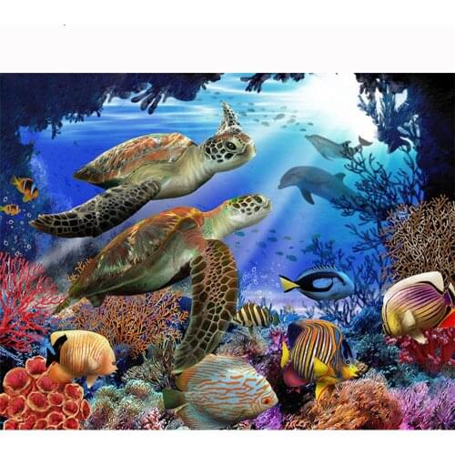 5D Diamond Painting Mosaic Sea Turtle Picture of Rhinestones Diamond Embroidery Sale Animal Poster Handmade Gift Home Decor