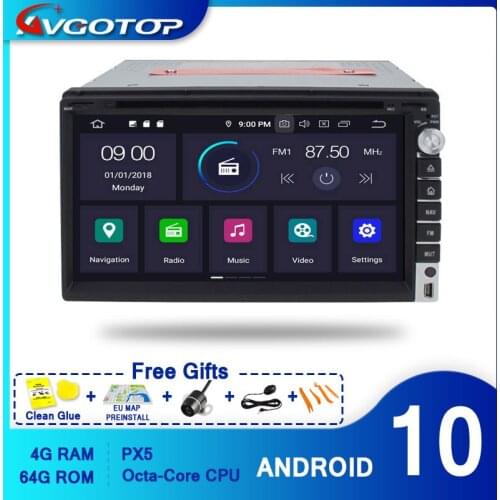 AVGOTOP Android 10 Car Radio for Nissan Qashqai Navara Tiida Paladin Livana Micra Bluebird Murano Frontier X-trail Head Uint