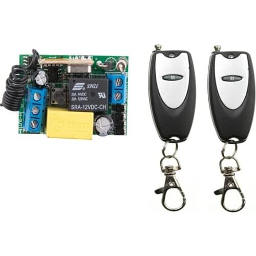 220 v 1 ch RF wireless remote control switch 1 receiver+2 transmitter self-lock mode