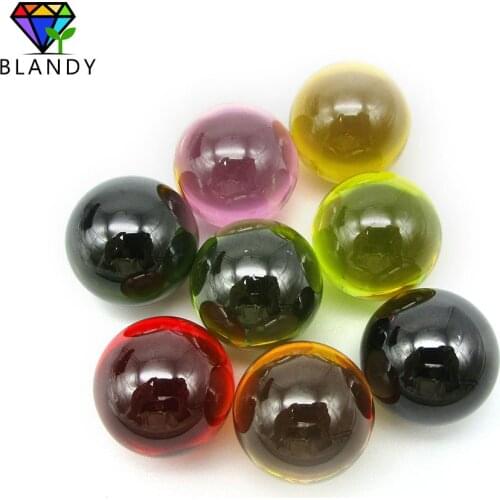 Round CZ Stones High Qaulity MOQ=1pc 20mm Round Ball Synthetic Pink Cubic Zirconia Stone For Jewelry