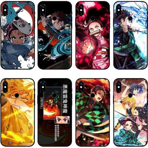 Demon Slayer Anime Funda Phone Case For Xiaomi Redmi note 7 8 9 pro 8T 9A 9S Mi Note 10 Lite pro