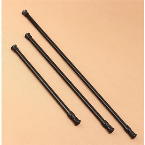 Black New Arrival Extendable Adjustable Spring Tension Rod Rail Pole Window Curtain Shower Curtain Wardrobe Bathroom Products