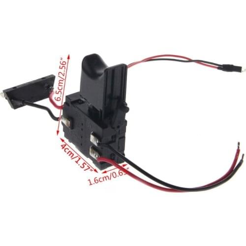 Electric Drill Dustproof Speed Control Push Button Trigger Switch DC 7.2-24V New