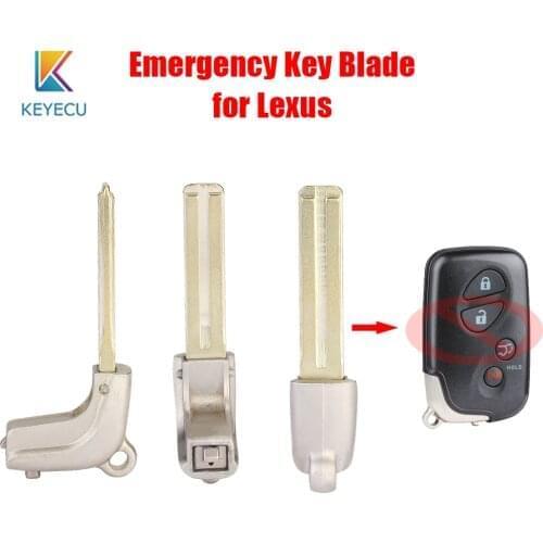 Keyecu 1PC for Lexus ES350 GS350 GS450h GX460 IS250 RX350 Uncut Emergency Insert Key Blade HYQ14ACX