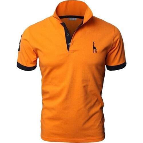 Mens Short Sleeved Shirts Summer Embroidery Polo Men Solid Business Social Casual High Quality Male Short-sleeved Polo Tops Tee