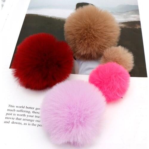 3/4 / 6cm Artificial Fur Ball For DIY Handicraft Hat Clothing Decoration Accessories Artificial Fur Plush Ball